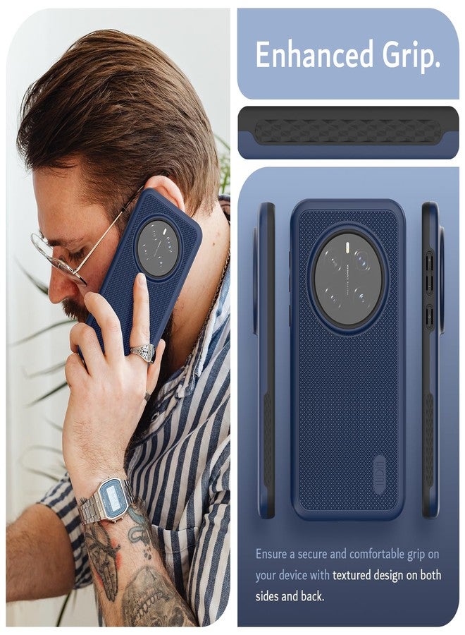 توديا جراب TUDIA DualShield Grip مصمم خصيصًا لهاتف Honor Magic 7 Pro 5G (2025)، [MergeGrip] جراب هاتف متين وخفيف الوزن ذو طبقتين مقاوم للصدمات، من الدرجة العسكرية (أزرق نيلي، أساسي) - Image 3